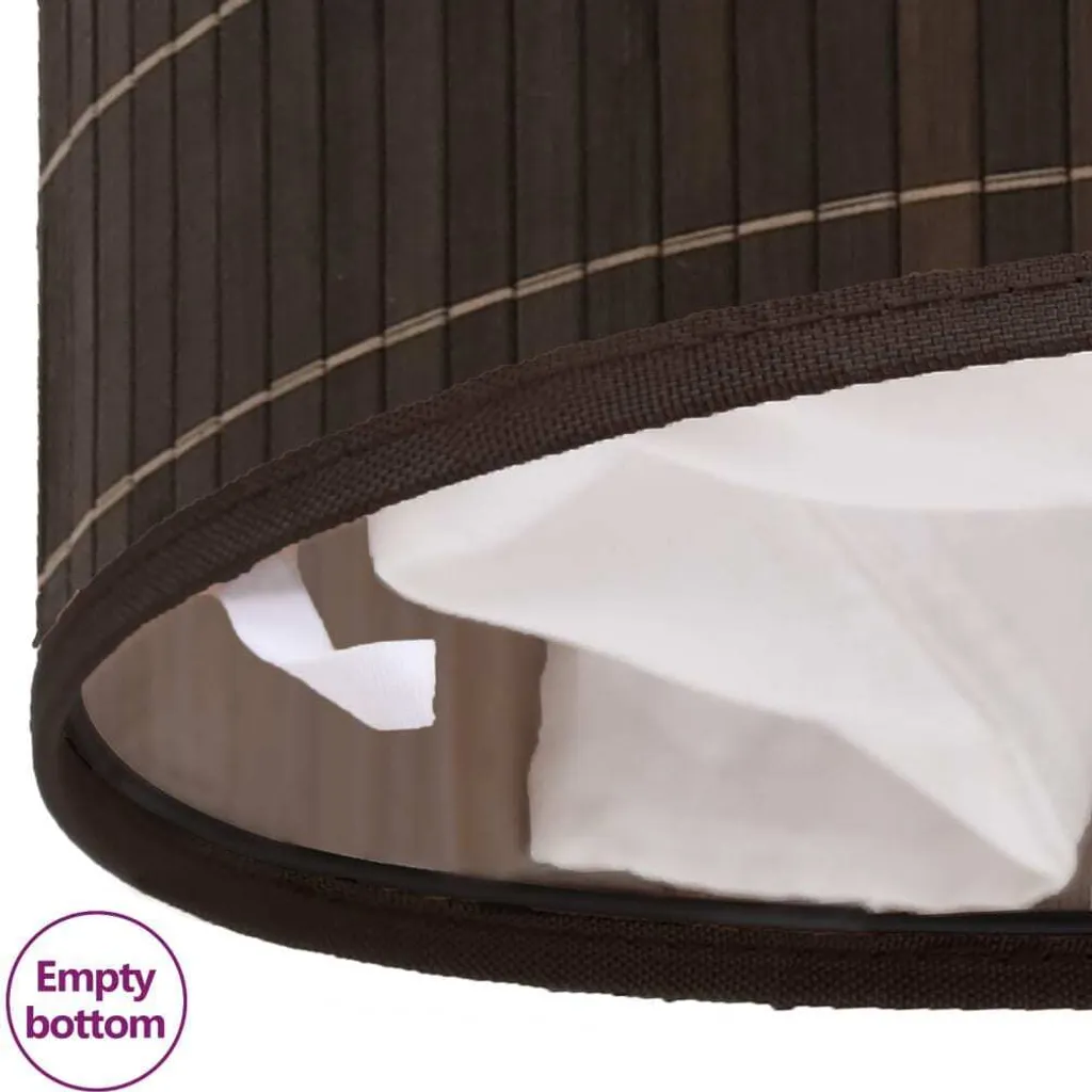 Corbeille à linge ovale en bambou avec sac amovible - Design Naturel