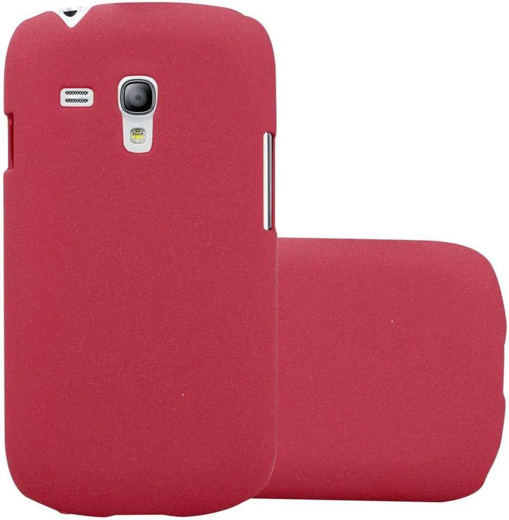 Custodia Cadorabo per Samsung Galaxy S3 MINI - Hard Case Rossa Robusta