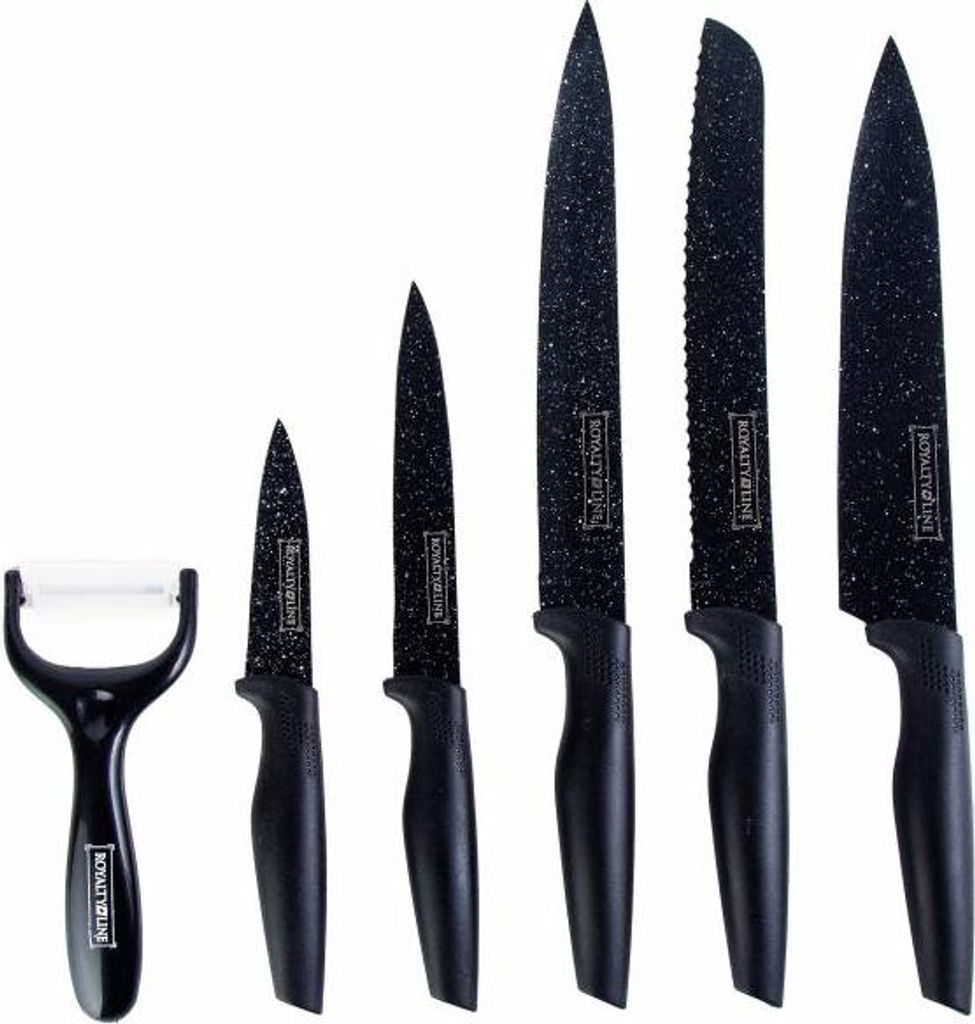 Royalty Line RL-MB5 : ensemble de 5 couteaux antiadhésifs Image du produit 