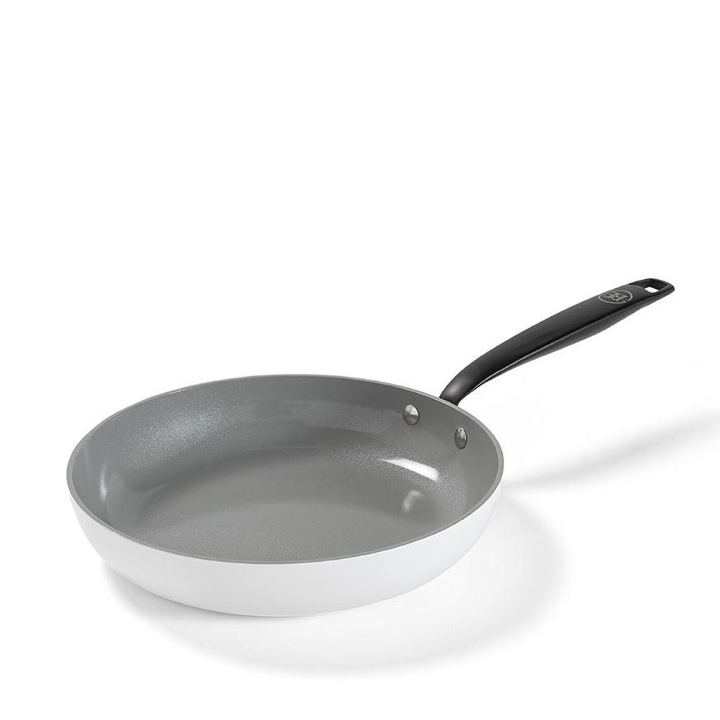 BE Living Bratpfanne - Ø 24 cm - Pfanne Induktion - Antihaft-beschichtung - Geeignet für alle Herdarten - PFOA-frei - Weiß