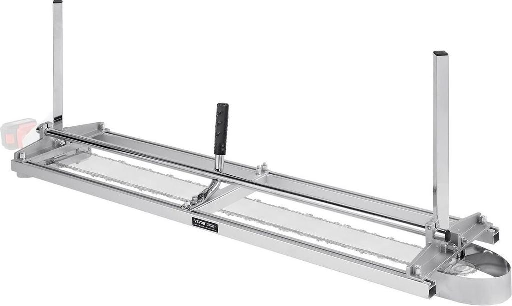 Chainsaw Mill, Portable Sawmill 14"-48" Guide Bar, Galvanized Steel Chainsaw Planking Mill with 0.2"-11.81" Cutting Thickness, Wood Lumber Cross Cu...