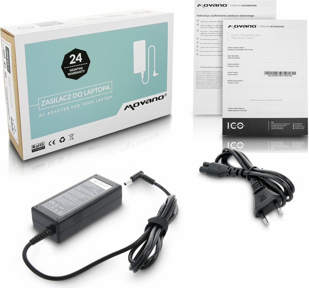 HP-oplader, 19,5 V, 2,31 A, 45 W, 4,5 x 3,0 mm connector Productafbeelding 
