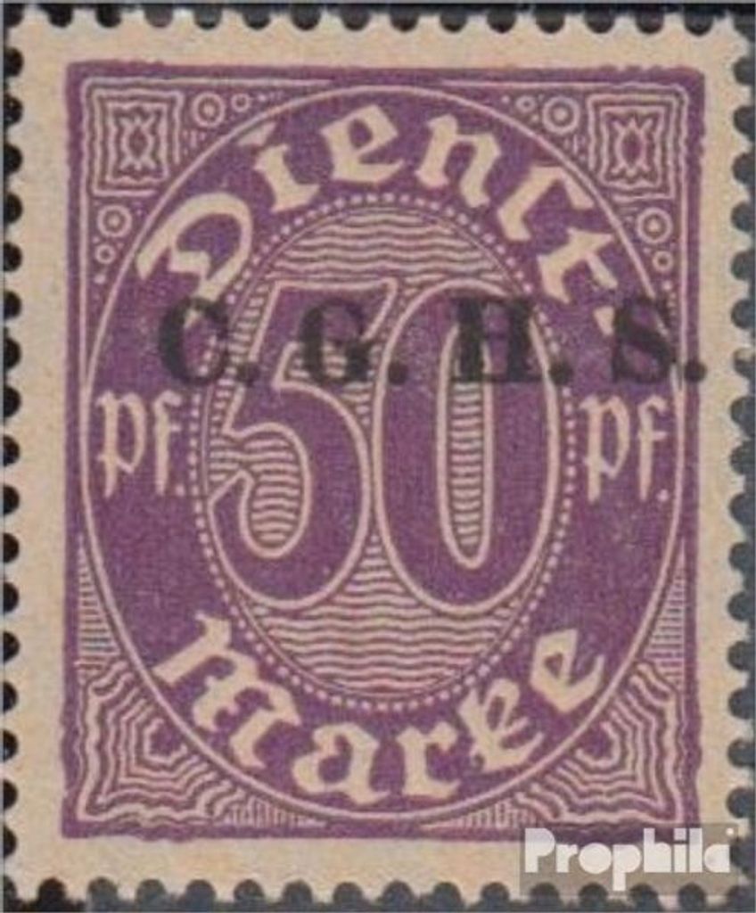 Briefmarken Oberschlesien 1920 Mi D14 gestempelt Ziffern