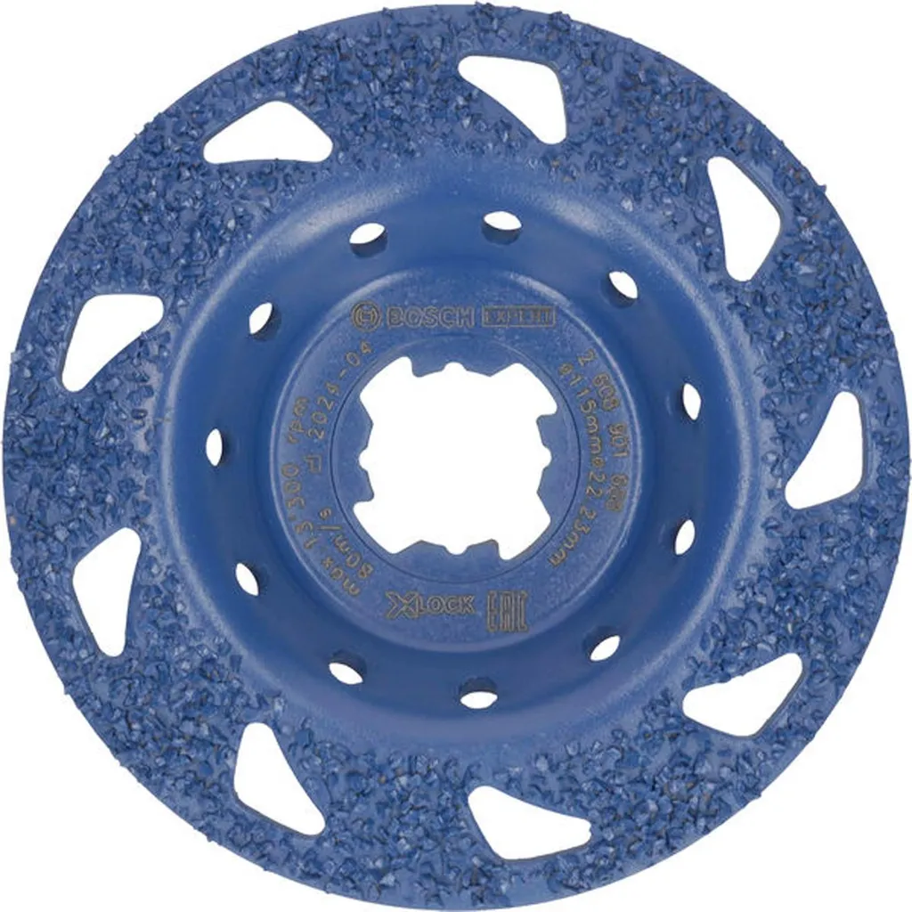Mola in carburo EXPERT Multi Material med., angolata, X-LOCK, 115 mm, 22,23 mm