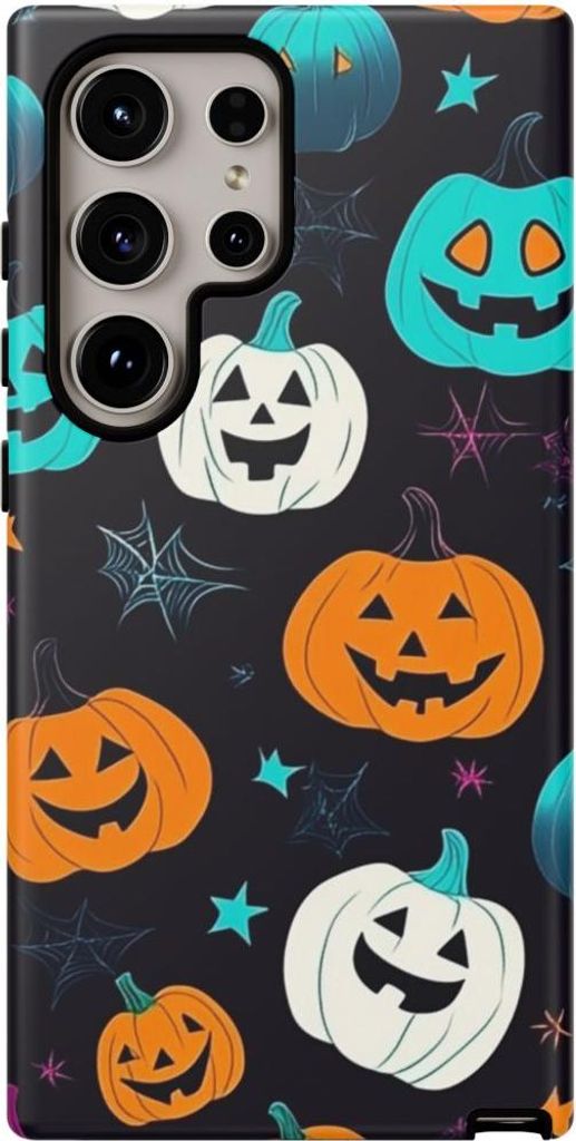 Bunte Kürbisse im Halloween-Look – Hülle Kompatibel mit Samsung Galaxy S24 Ultra