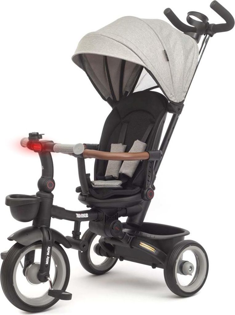 Luxuriö ses Kinderdreirad mit Beleuchtung Milly Mally Twinkle grau