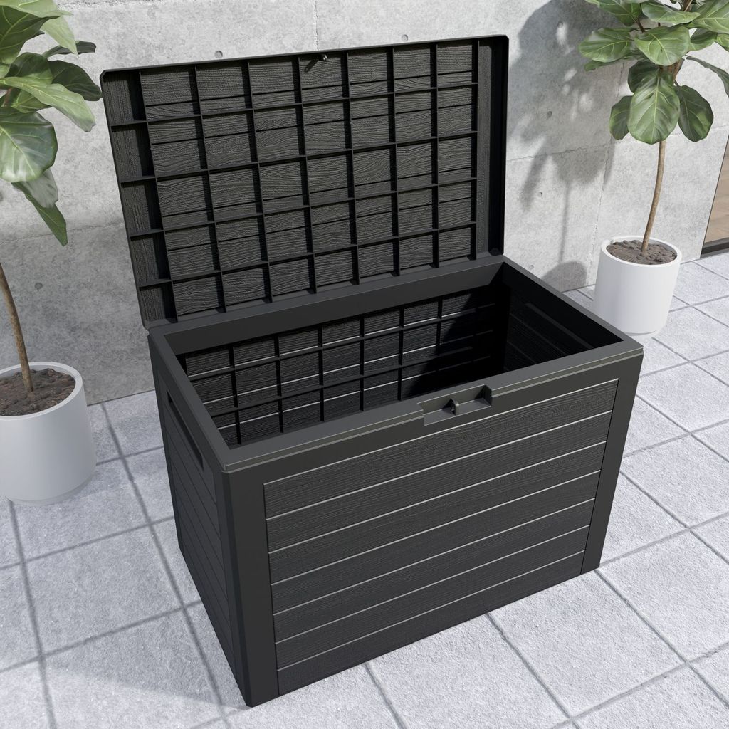 CASARIA® Gartenbox 190L UV-beständig Griffmulden Produktbild 9