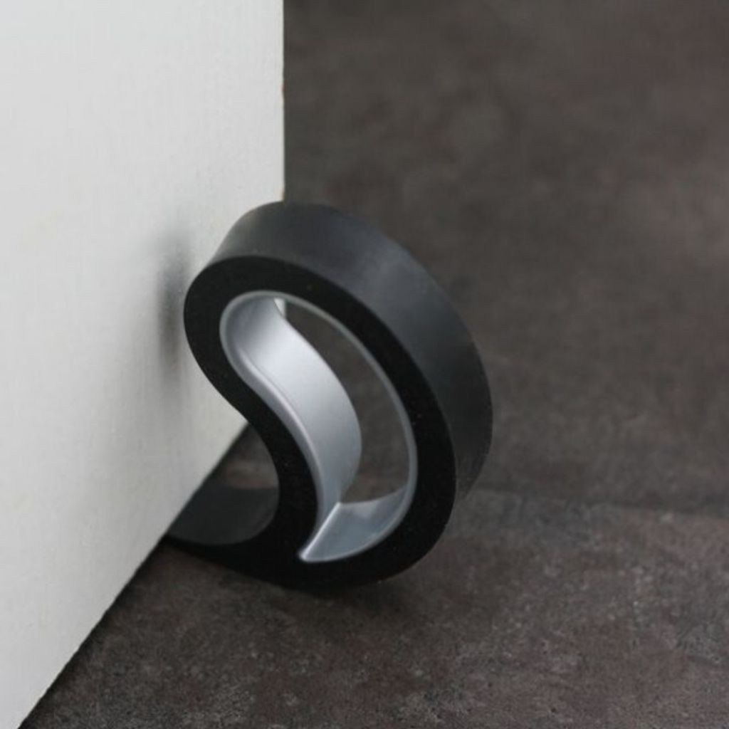 5 x Türstopper Fensterstopper Stoppi Schwarz Produktbild 