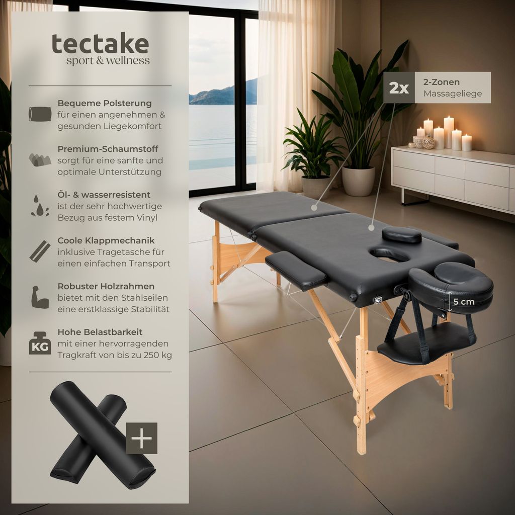 sada 2 zónových masážních stolů Freddi šířka 61 cm, Obrázek produktu 10