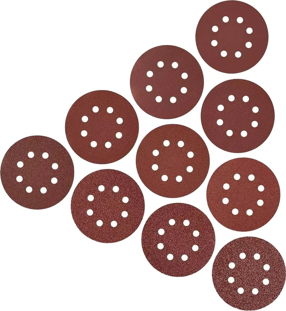 Disques de ponçage 8 trous auto-agrippants, 5 grains différents