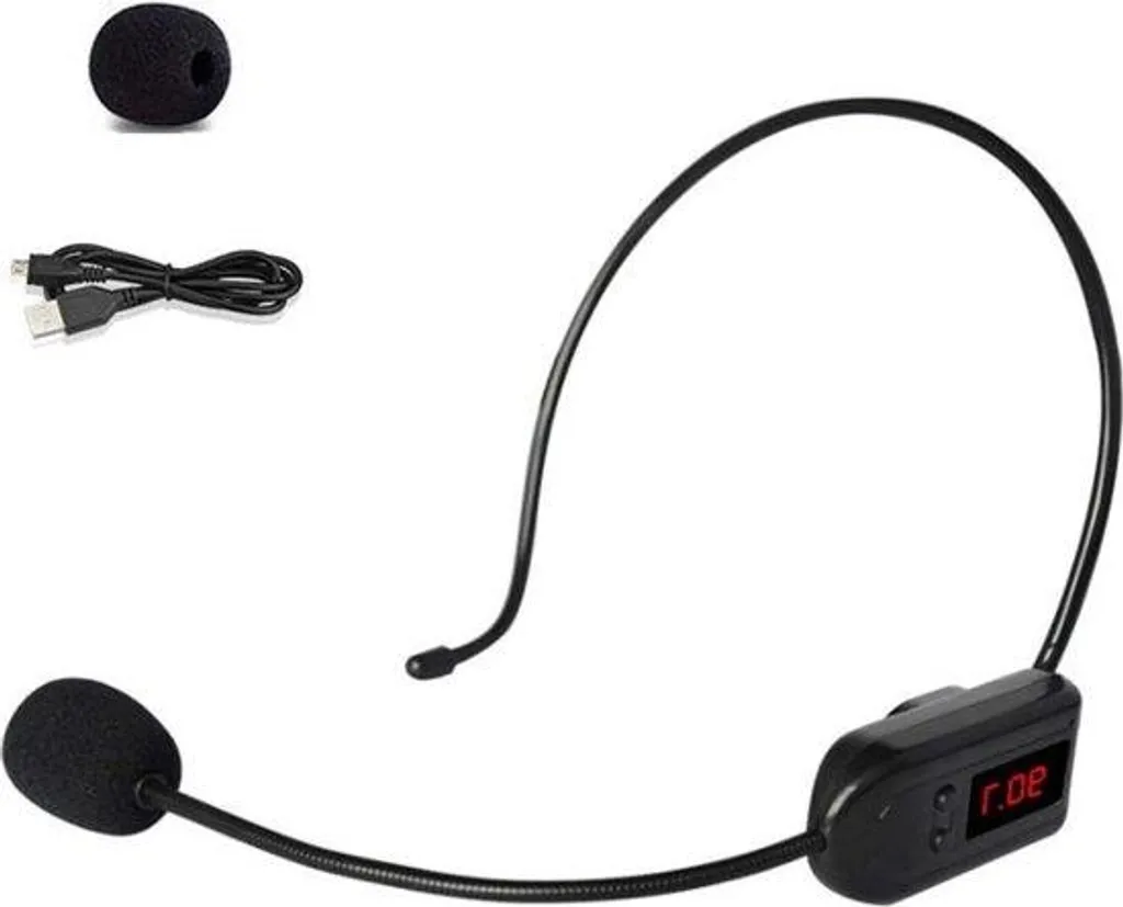 Casque sans fil pour réunions et écoles avec micro et haut-parleur FM