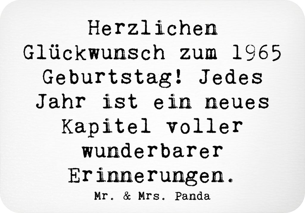 Mr. & Mrs. Panda magnet Spruch 1965 Geburtstag - Weiß - Geschenk, Handgefertigt, Glückwunsch, Geburtstagsgeschenk, holzmagnet, Kühlschrankmagnet...