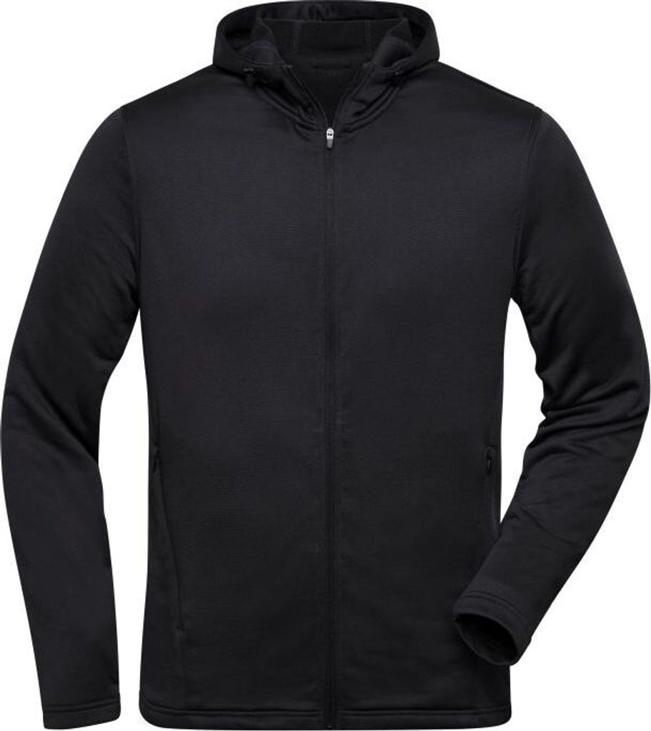 Men's Sports Zip Hoody black, Gr. 3XL