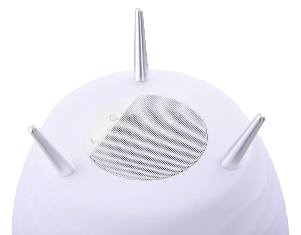 Lampe LED rechargeable avec baffle Bluetooth 5W design BOOMBOX BUCKET