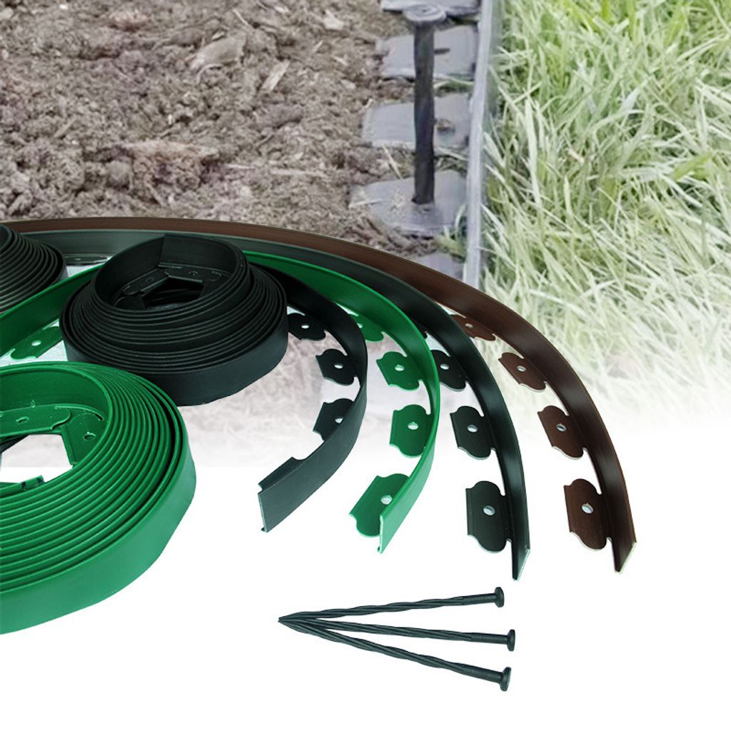 Landscape Edging,Grass Stone Isolation Belt,Landscape Edging for Garden,Landscape Edging with Spike,L Shaped Landscape Edging
