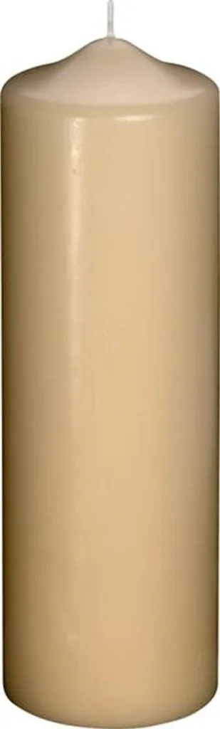 Bougie Pilier Cylindrique 25 cm Coloris Crème pour Décoration Maison