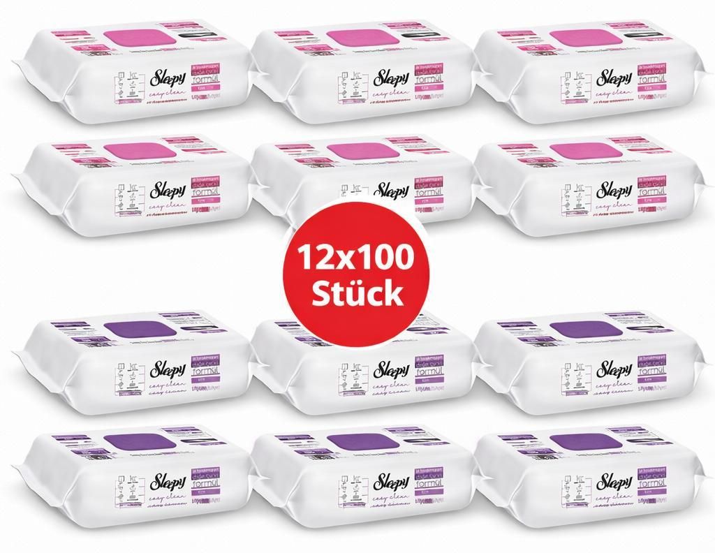 Čisticí ubrousky Sleepy Easy Clean – 6x100 Orchidej + 6x100 Obrázek produktu 