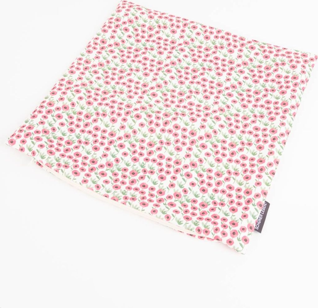 Kissenhülle Mini Blumen weiß pink von SCHÖNER LEBEN. Größe 60x60cm (HxB) 60x60cm (HxB) Größe