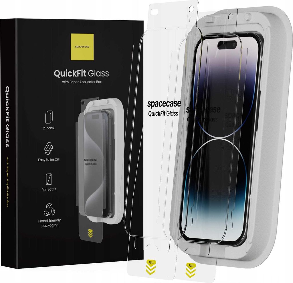 Spacecase QuickFit Glas iPhone 14 Pro
