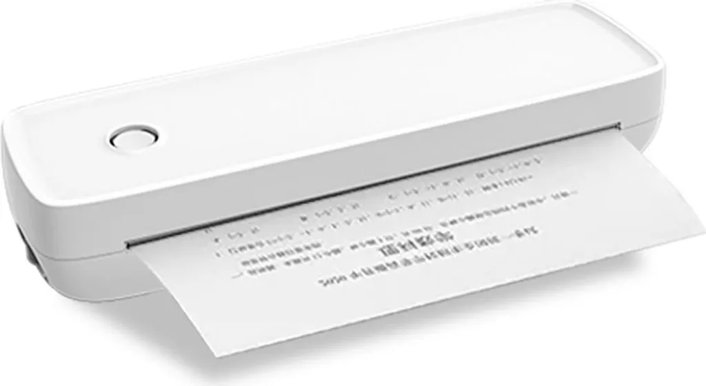 INF Mini Stampante A4 Bluetooth: Stampa Ovunque Senza Inchiostro 300DPI