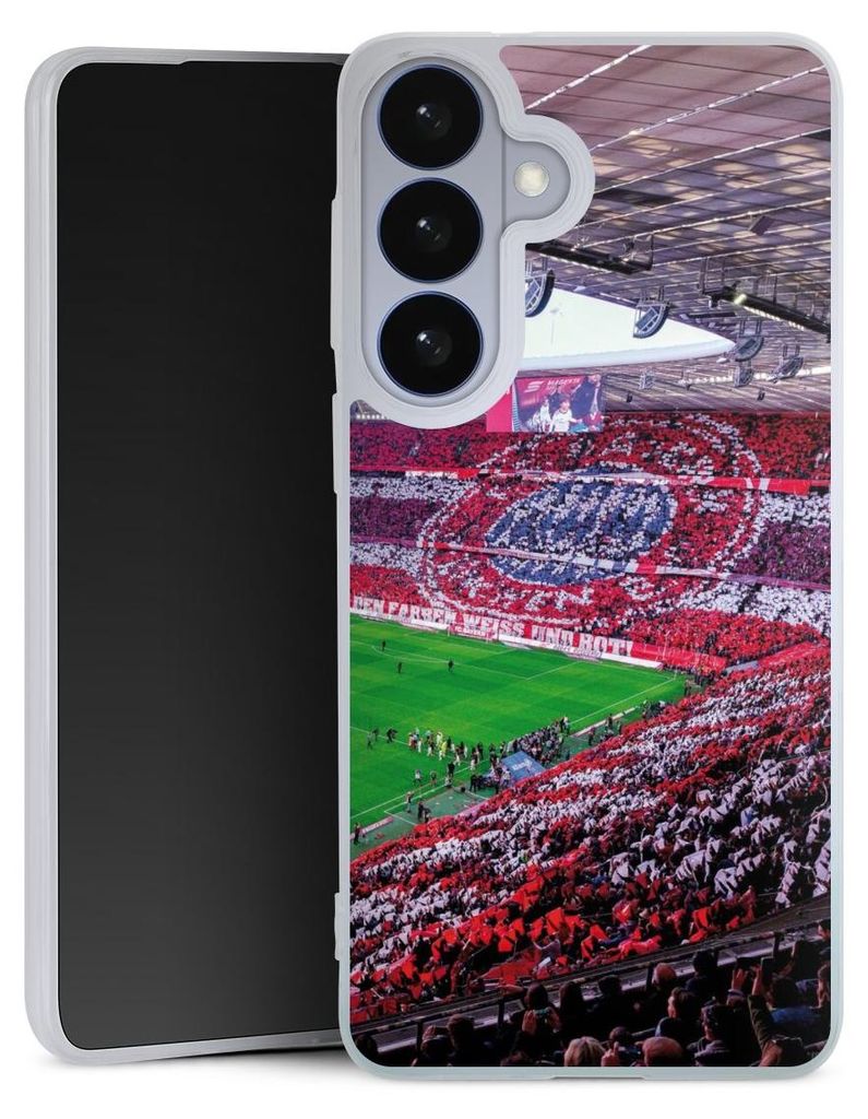 DeinDesign Slim Hülle für Samsung Galaxy S26+ Silikon Case Ultra Dünn Handyhülle FC Bayern München FCB Stadion