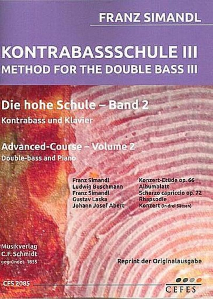 Die hohe Schule Band 2für Kontrabass und Klavier
