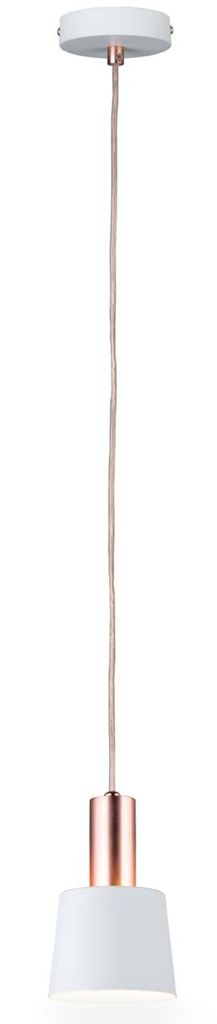 Paulmann Neordic Haldar Pendelleuchte max.1x20W E14 Weiß/Kupfer matt 230V Metall13137