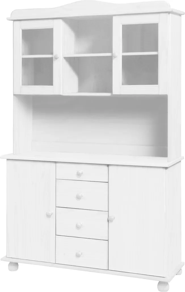 Meuble Buffet 8045 Blanc Laqué pour Salon - Rangement Cuisine Chic
