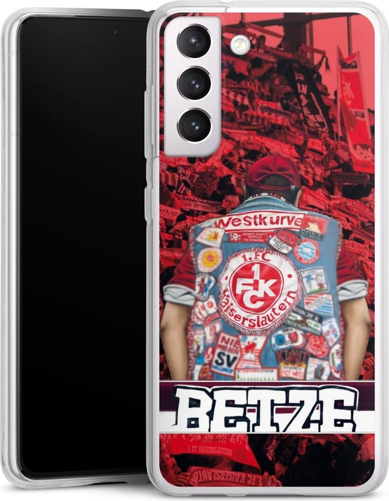 DeinDesign Handyhülle für Samsung Galaxy S21 FE 5G Silikon Hülle Case Smartphone Schutzhülle 1. FC Kaiserslautern 1. FCK Offizielles Lizenzprodukt