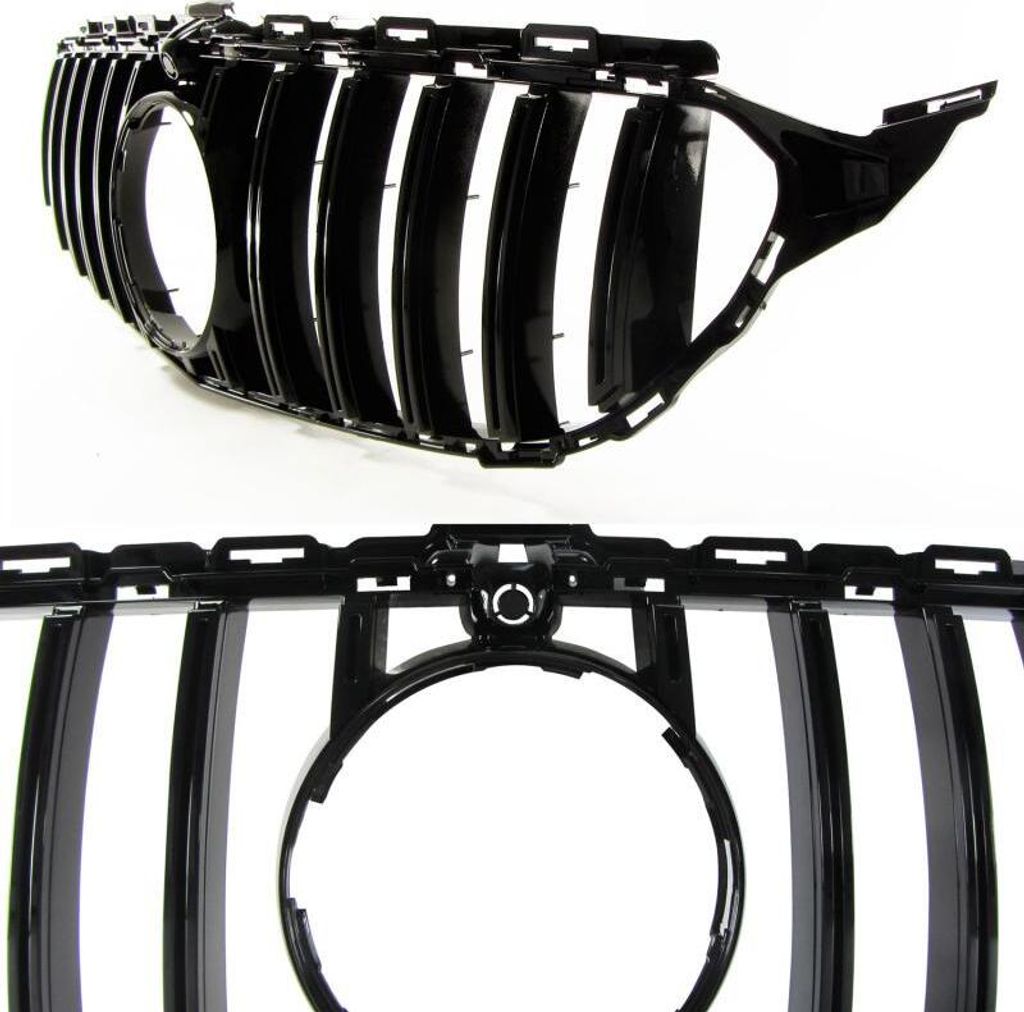 Premium Sport Grill Kühlergrill schwarz glanz für Mercedes C-Klasse W205 S205