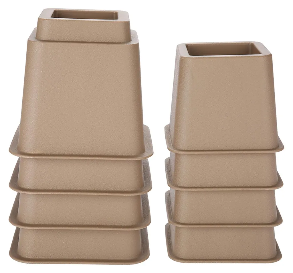Pieds de meuble robustes et réglables coloris marron lot de 4+4 pcs
