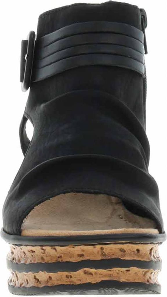 Rieker Damen Keilsandalette schwarz Produktbild 12