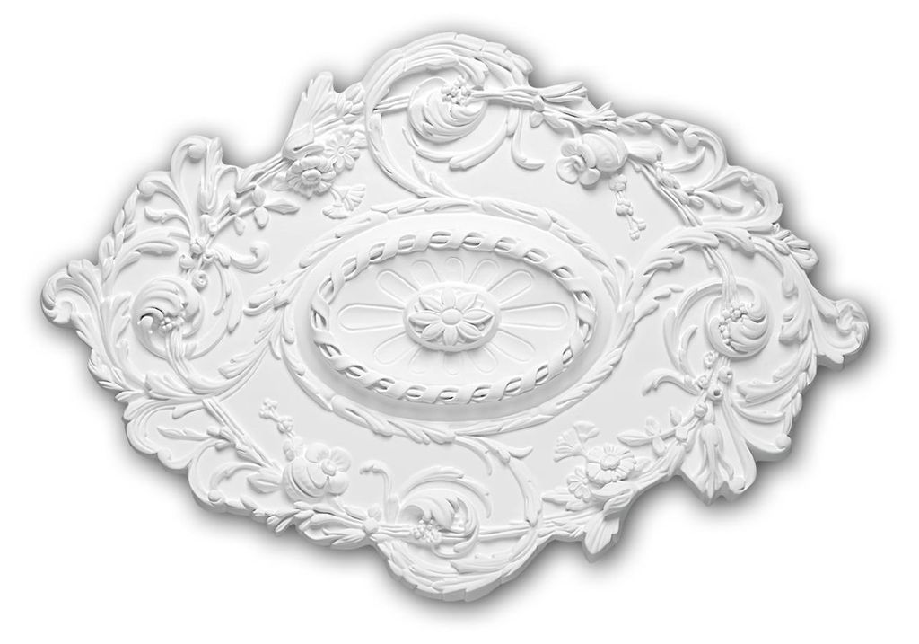 Rosone da soffitto Profhome 156029 Stile rococò / barocco Immagine del prodotto 