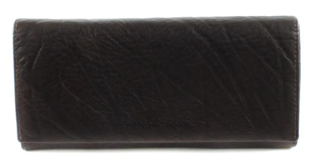 bruno banani Pelle portafoglio Africa Wallet Brown marrone scuro