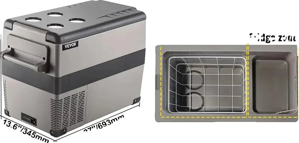 Réfrigérateur de voiture 45L compact à haute efficacité thermique