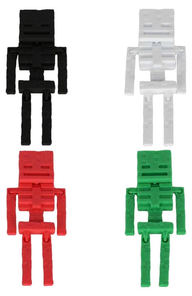 Pixel-Roboter-Ornament, Fidget-Spielzeug, Mini-Roboterfigur, DIY-Bausatz, Roboterfigur, Stressabbau-Spielzeug, Geschenk für Roboterliebhaber