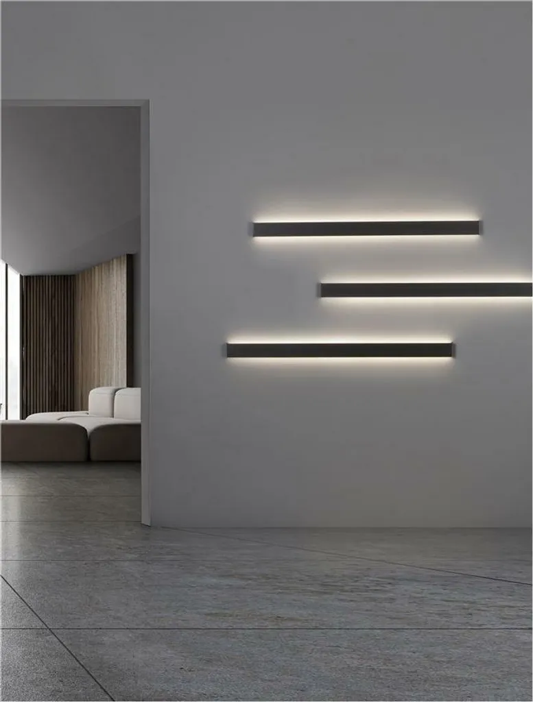 Applique LED Salon et Chambre SELINE Or 120cm - Ambiance Chic et Cosy