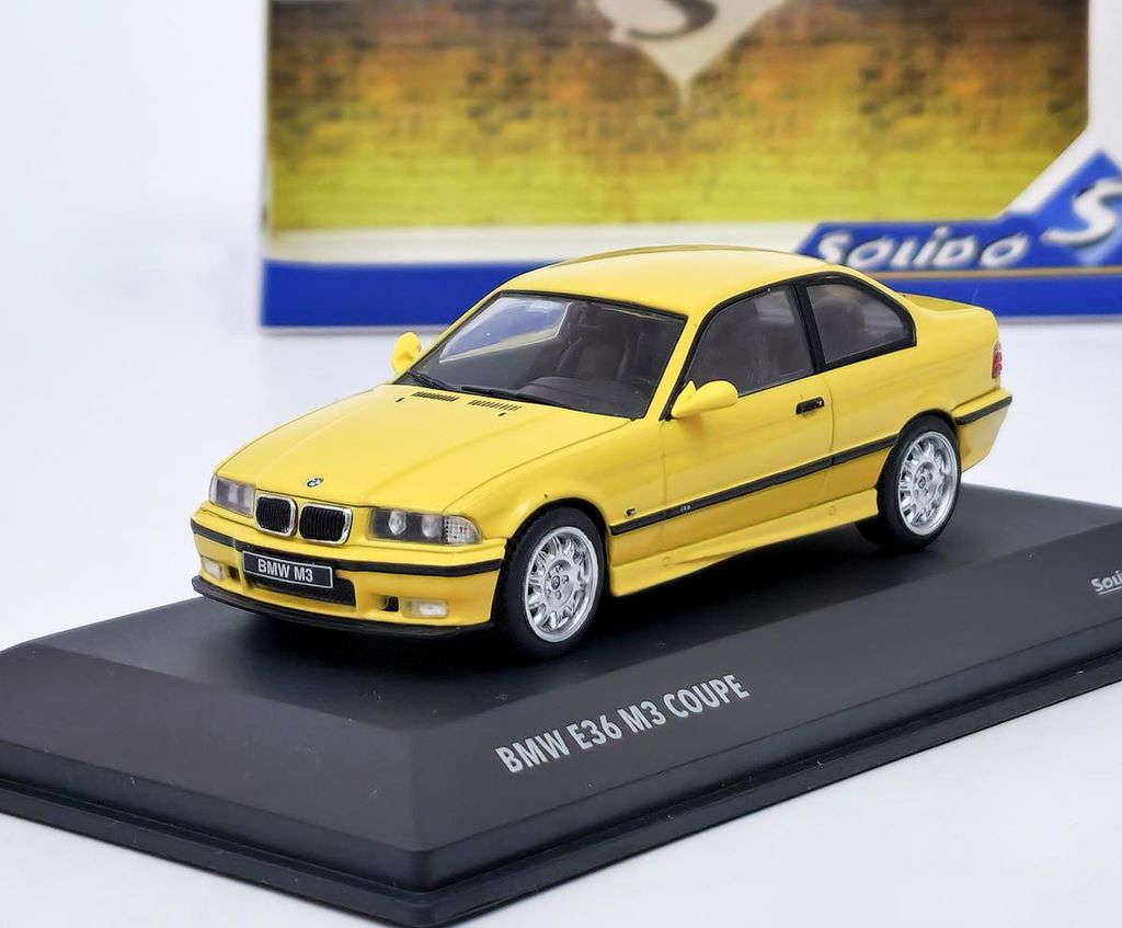 BMW M3 Coupé 1999 jaune SOLIDO 1:43 Image du produit 