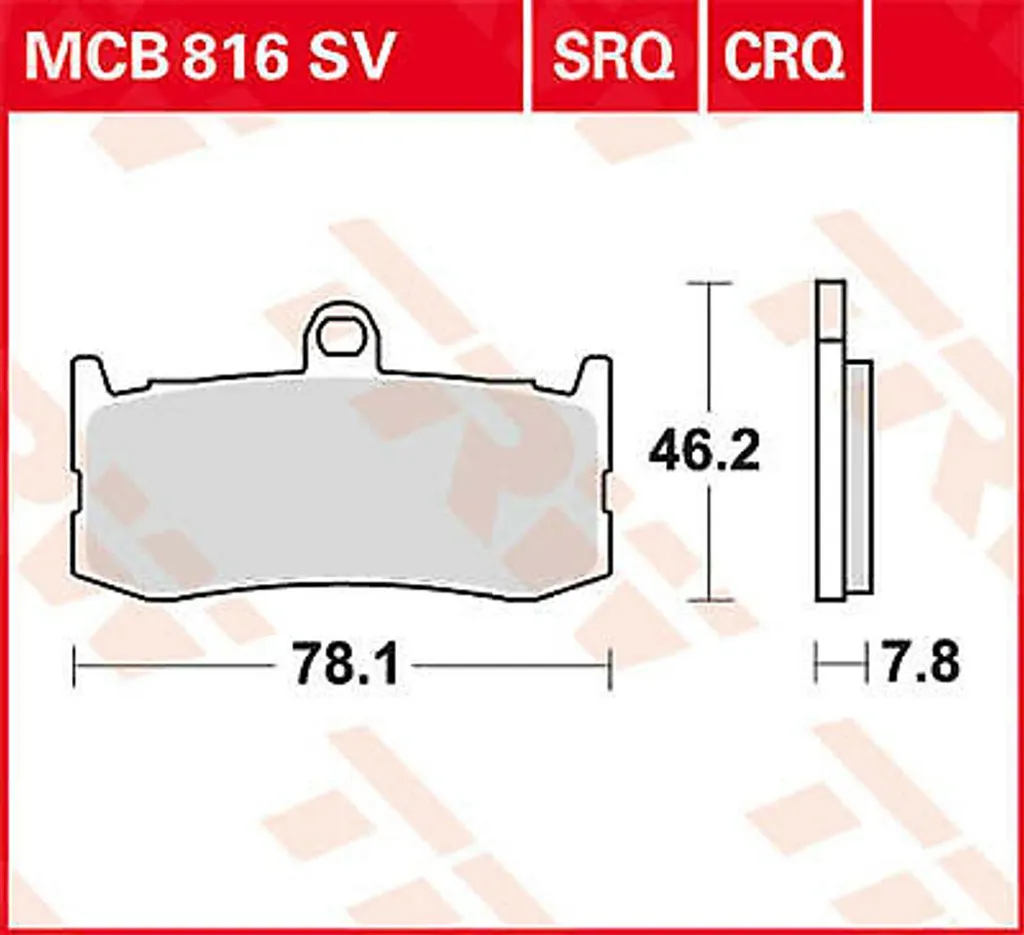 Plaquettes TRW MCB816SRQ : stoppez le fading de freinage moto