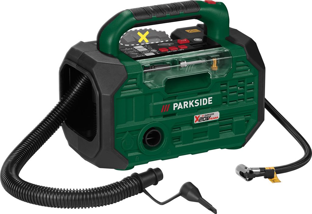 Parkside Akku-Kompressor & Luftpumpe PKA-20-Li D3 ohne Akku & Ladegerät