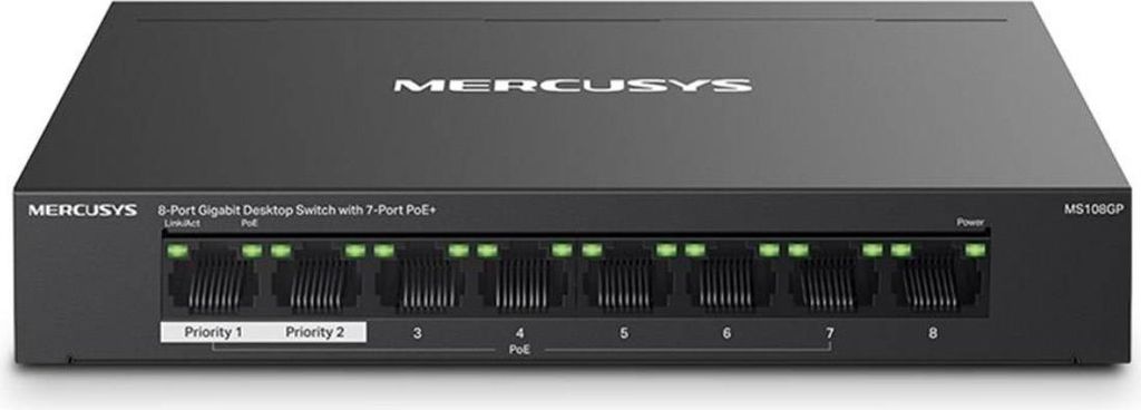 Mercusys MS108GP Switch di rete gestito Gigabit Ethernet Immagine del prodotto 