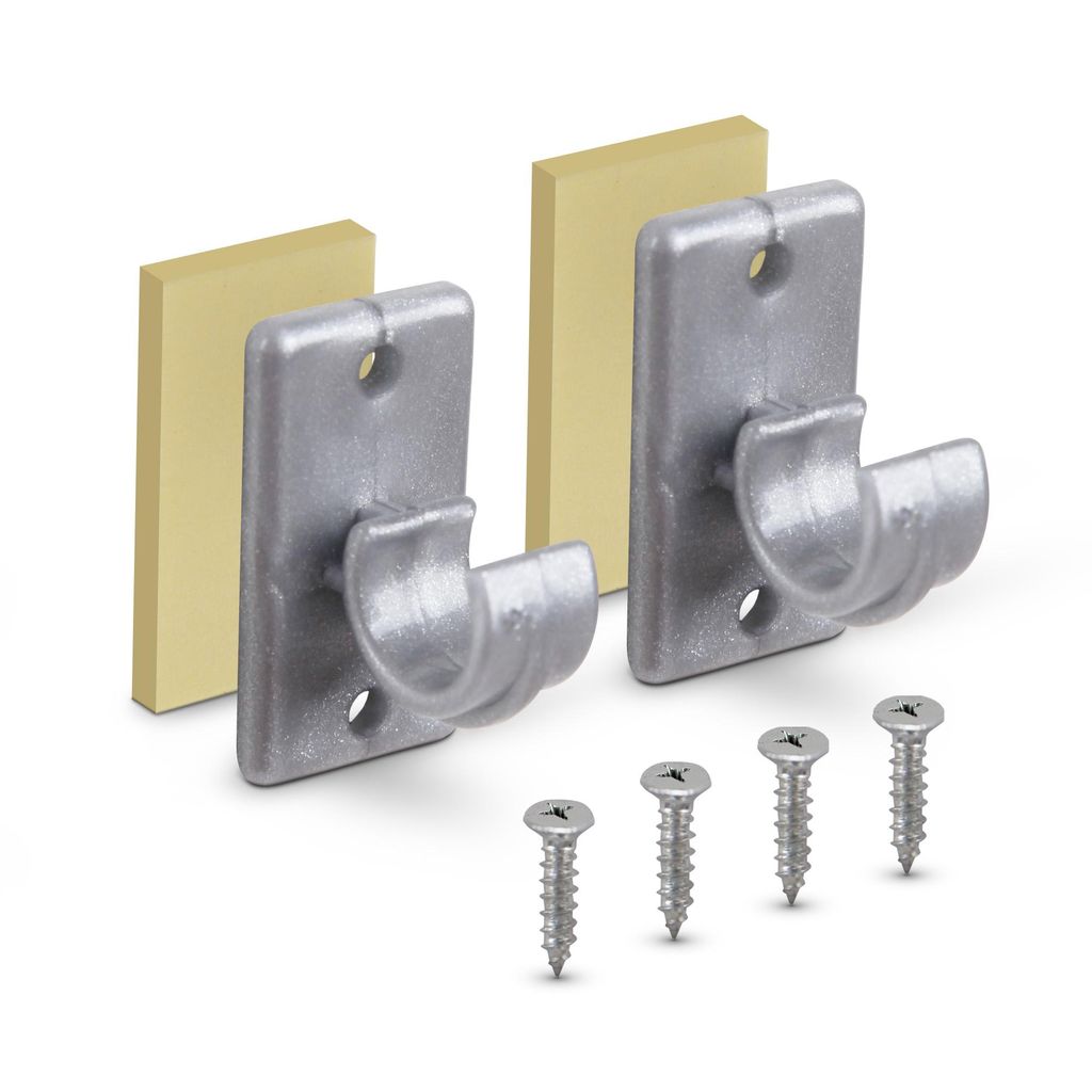 Ersatzträger Set Silber 2,5 cm 4er Pack – Kunststoff Träger Produktbild 