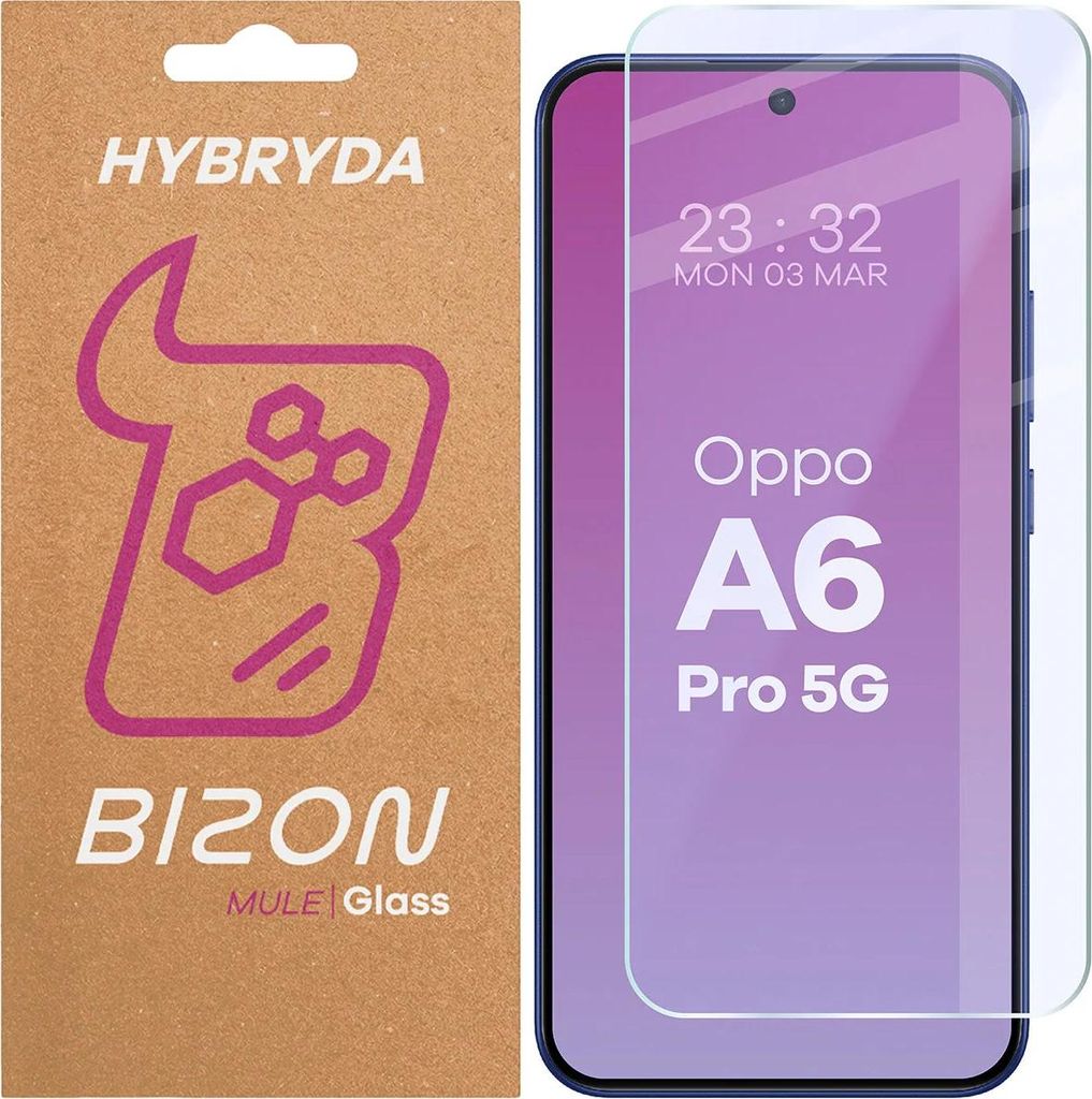 Flexibles Hybridglas für Oppo A6 Pro 5G, Bizon Glass Mule