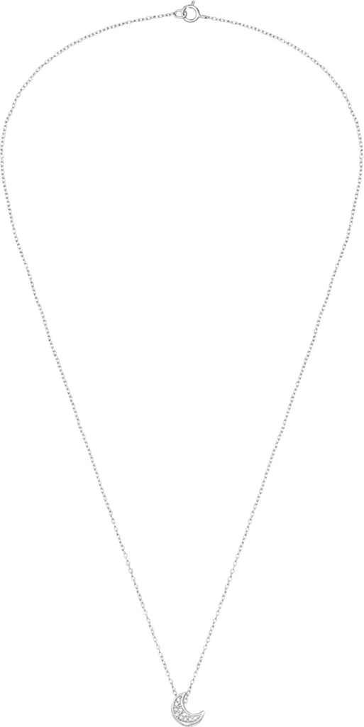 Collana Luna Argento 925 Zirconi | Significato e Luce per Lei - 1