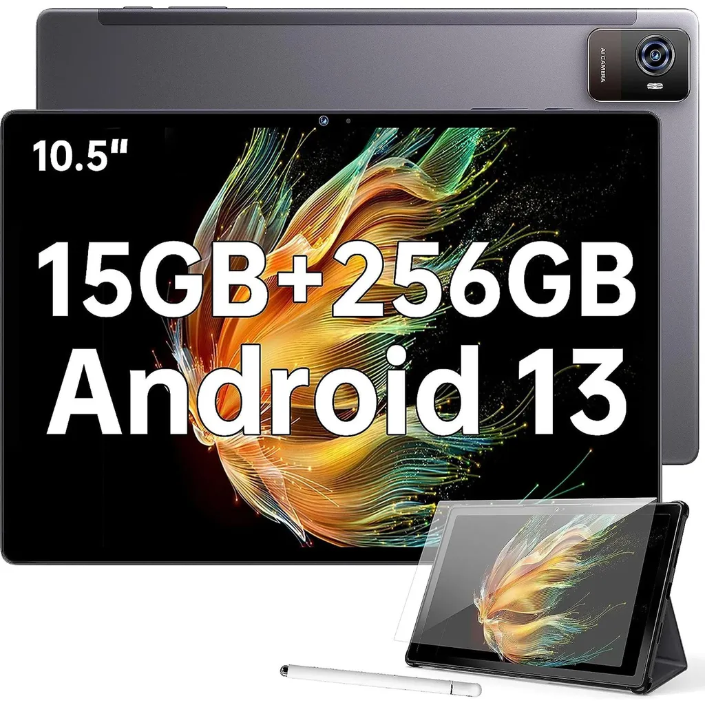 Tablette Android 13 avec Batterie 8250mAh et Écran Widevine L1 FHD+