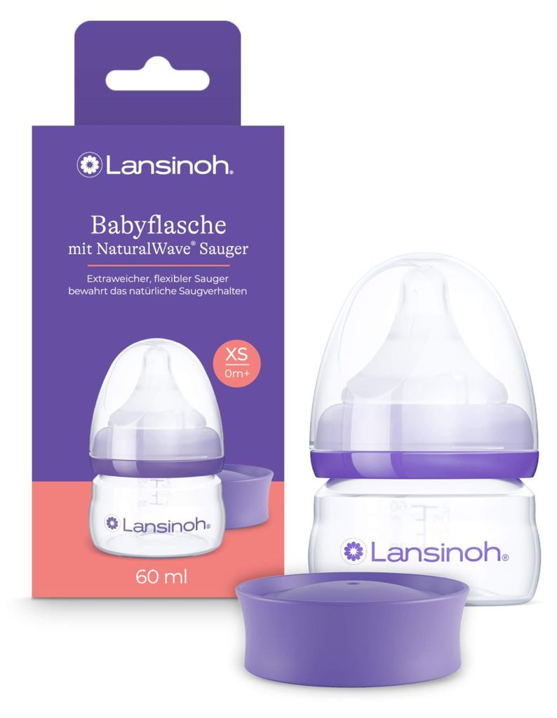 Detská fľaša Lansinoh a cumlík Naturalwave XS 60 ml, 1 ks Obrázok produktu 