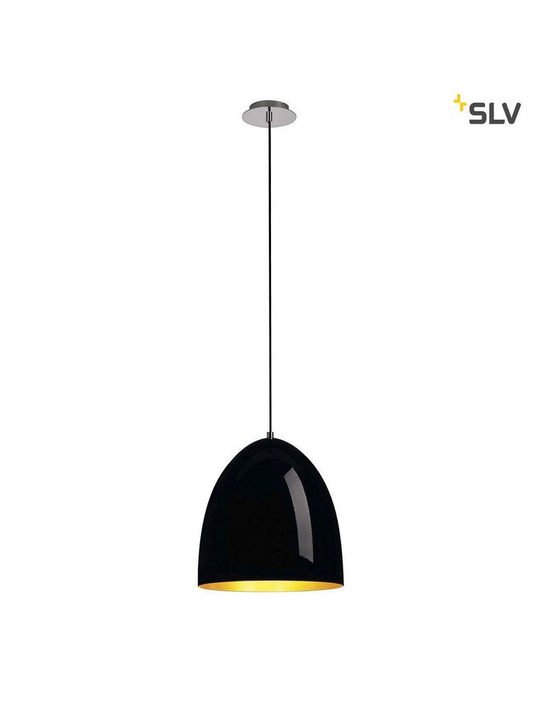 SLV 133060 PARA CONE 30 Pendelleuchte rund schwarz gold E27 Produktbild 