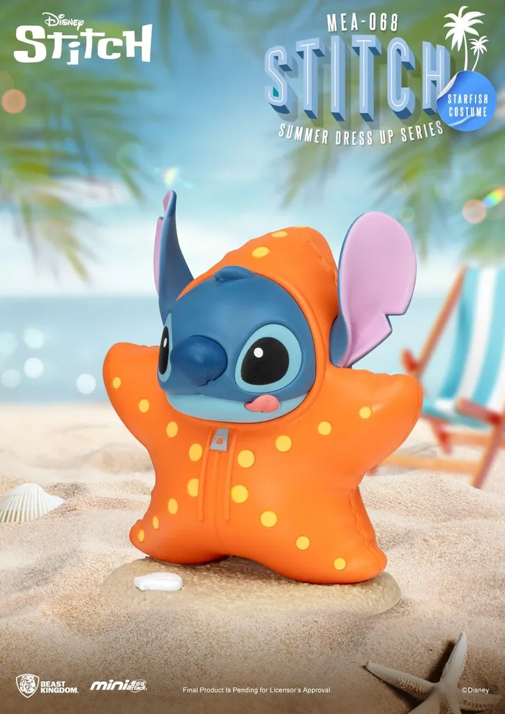 Figurine Stitch Beast Kingdom : mini statuette de collection été
