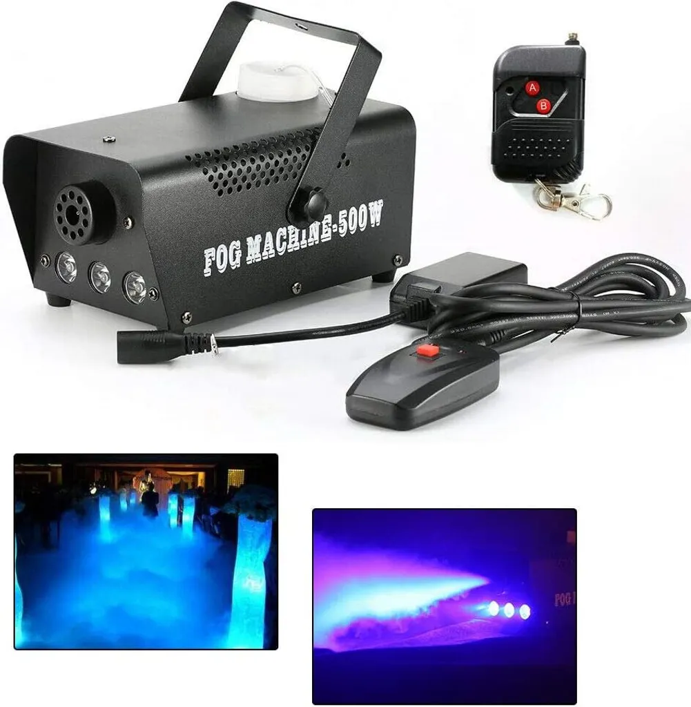 Machine à fumée 500W compacte avec éclairage LED coloré intégré - 7