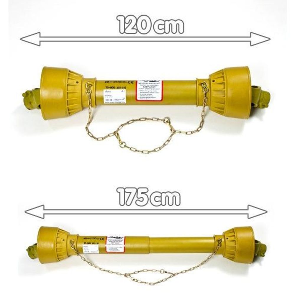 Gelenkwelle Zapfwelle Antriebswelle Länge 120-175 cm 1 3/8'' 6 Zähne, 4031765679930, 67993 getriebewelle welle traktor schlepper gerät ackergerät